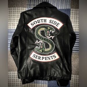 Riverdale South Side Serpents Black Leather Jacket